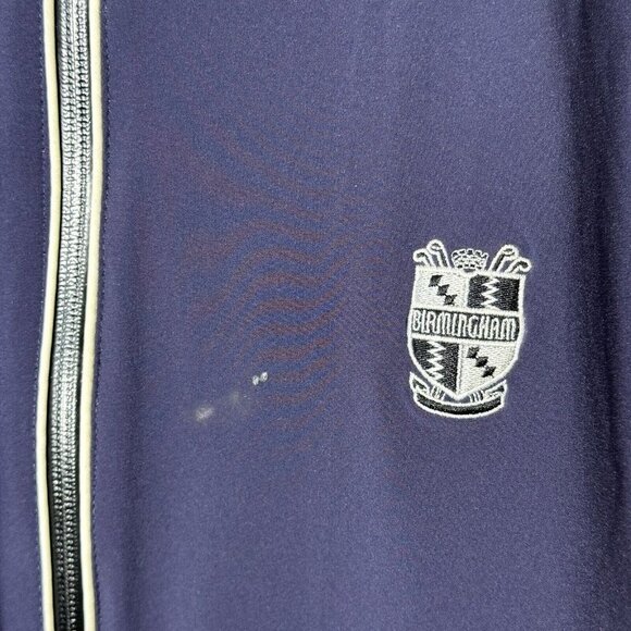 FJ Tour Collection Jacket Birmingham Full Zip Blue Mens Large Golf E1 - Picture 4 of 10